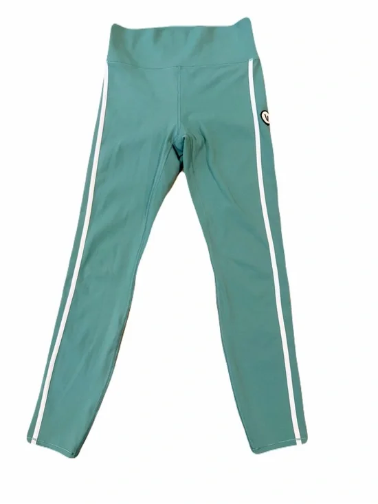 Vuori Women's Track Leggings - Celadon Green / White Piping - Size S - Picture 3 of 11